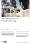 Cover Page Summary of Evaluation Evidence : Unlocking Quality Funding