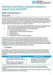 Cover image - Evidence Learning Paper