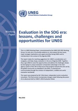 Evaluation in the SDG Era